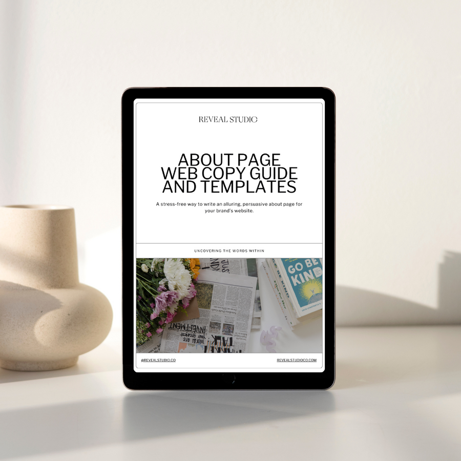 About Page Web Copy Guide and Templates