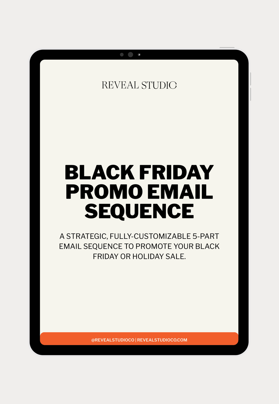 Black Friday Promo Email Sequence