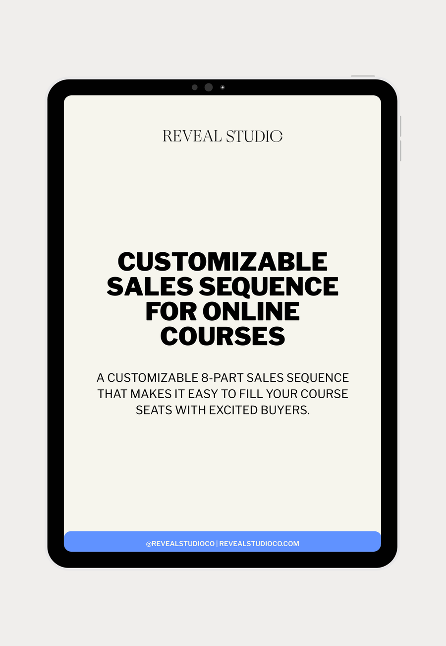 Customizable Sales Sequence For Online Courses