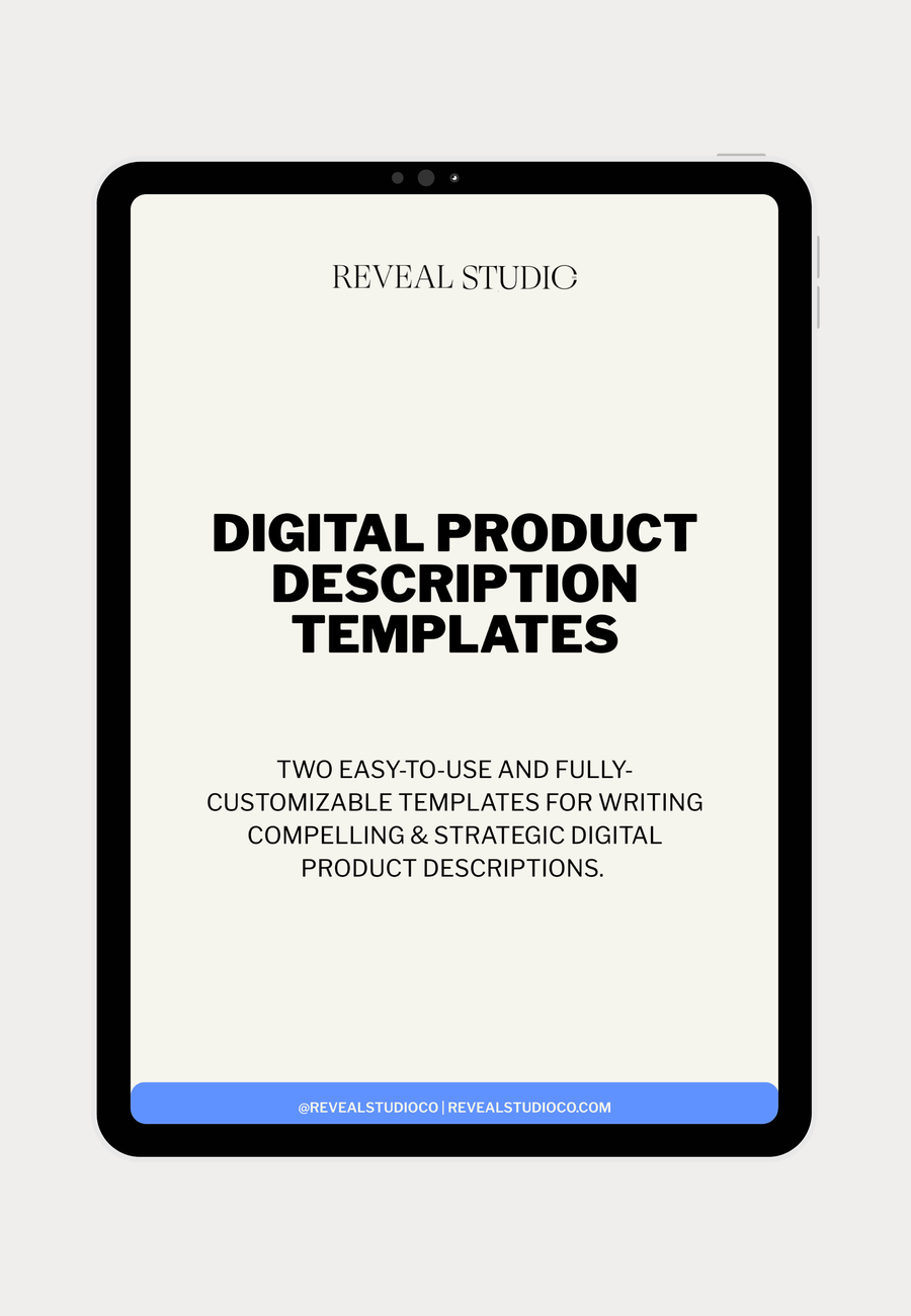 Digital Product Description Templates