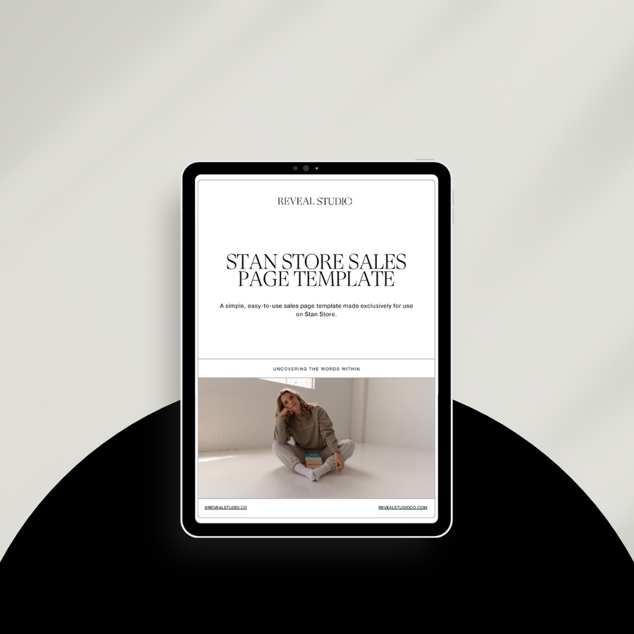 Stan Store Sales Page Template