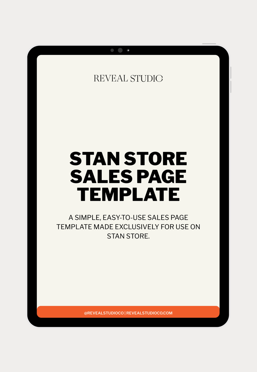 Stan Store Sales Page Template