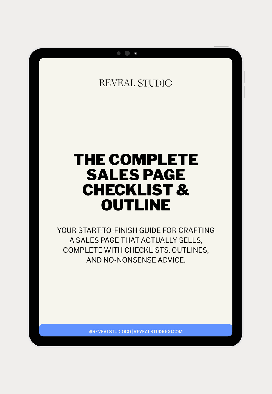 The Complete Sales Page Checklist & Outline