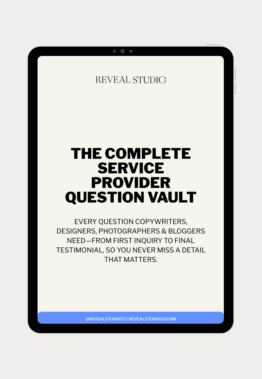 The Complete Service Provider Question Vault