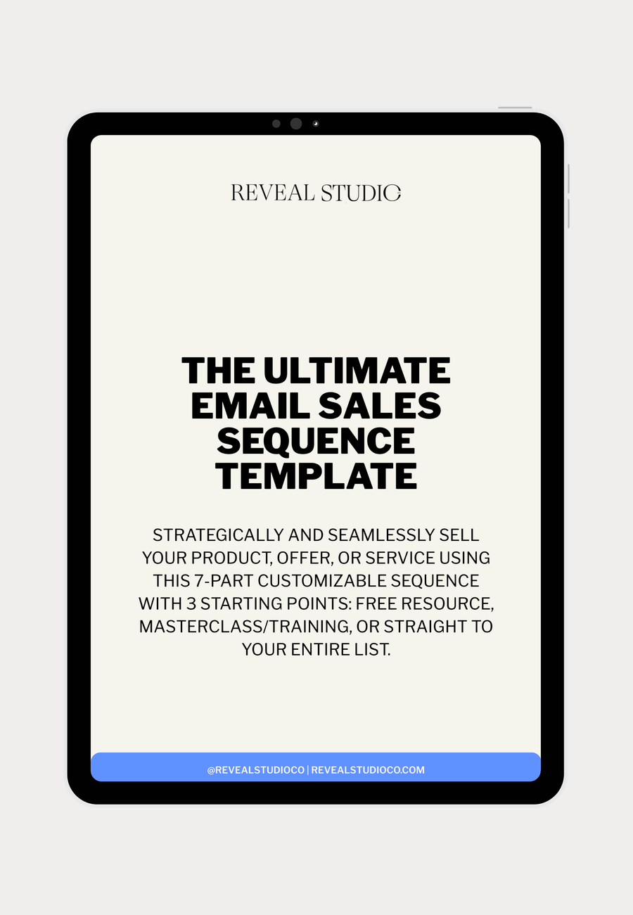 THE Ultimate Email Sales Sequence Template