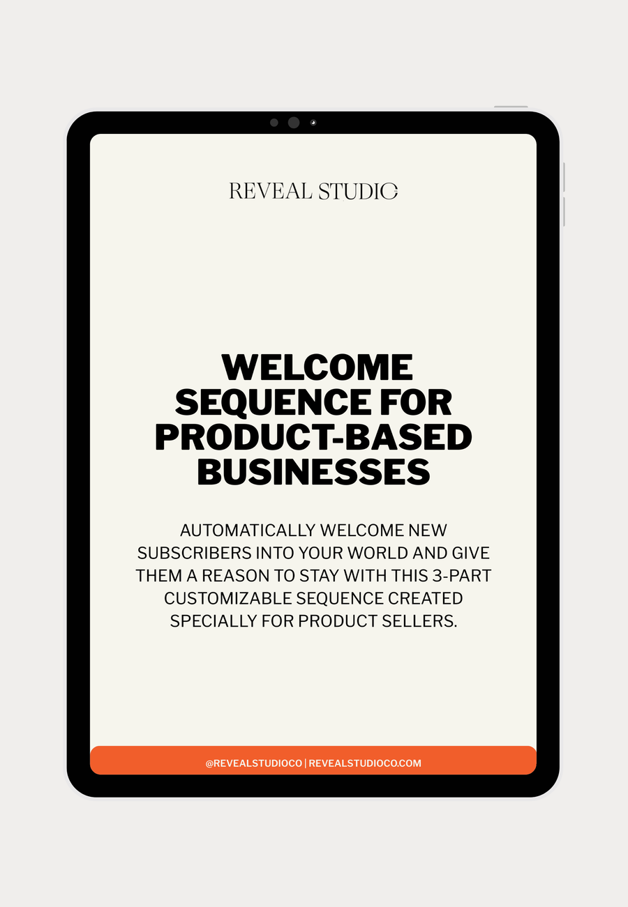 Welcome Sequence For Product-Based Businesses